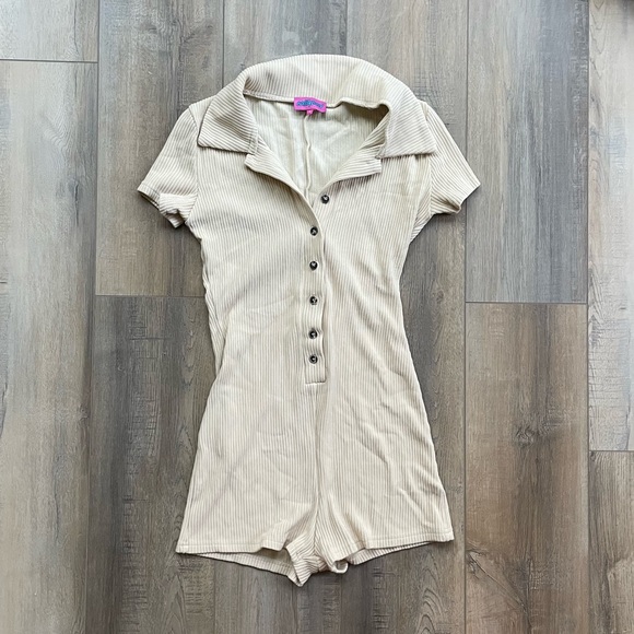 Edikted ribbed lounge romper - Picture 1 of 3